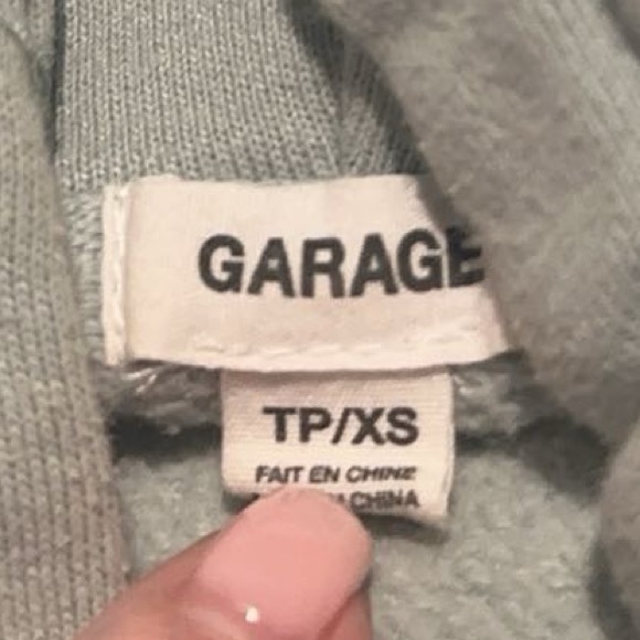 Garage, Light Blue “Sports Club” Hoodie, Size XSmall - Picture 3 of 4